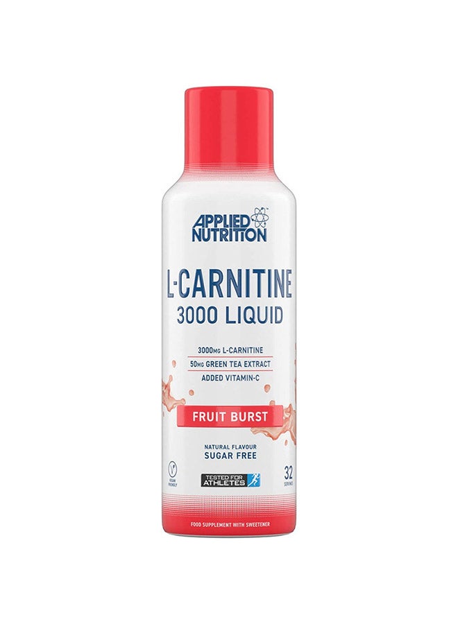 Applied Nutrition LCarnitine Liquid With Green Tea Fruit Burst -480ml