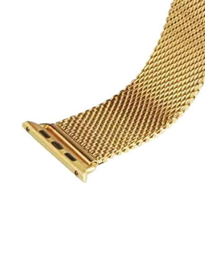 Generic Stainless Steel Replacement Band For Apple Watch Series 3/2/1 Gold  - Image 2