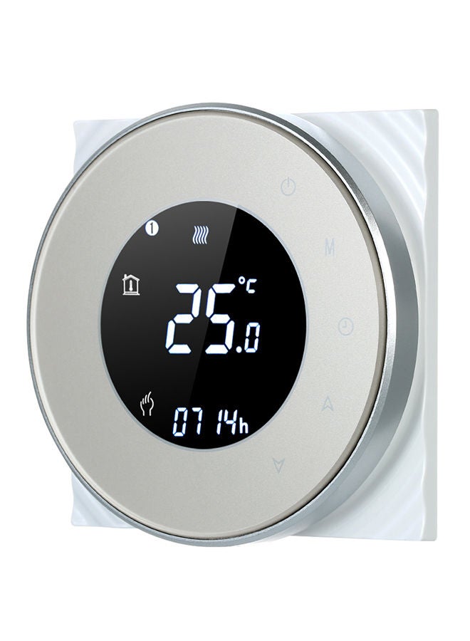 Generic Gas Boiler Heating Thermostat Silver  - Image 1