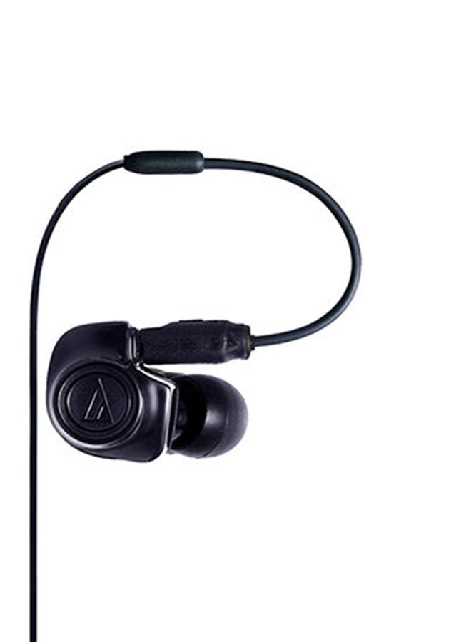 Generic Double Moving In-Ear Headphones Black  - Image 2