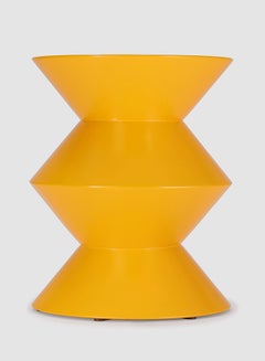 Switch Side Table -  Lacquered Wood - Used Next To Sofa As Coffee Corner Yellow Dia 380x590mm  - Image 5