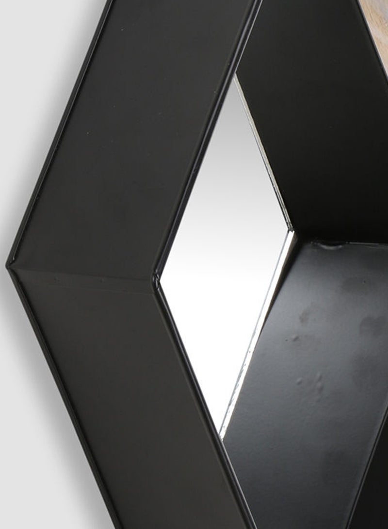 Switch - Mirror With Storage/Shelves Unique Luxury Quality Material For The Perfect Stylish Home CCM12737 Black L45 x H39.5cm - Image 1