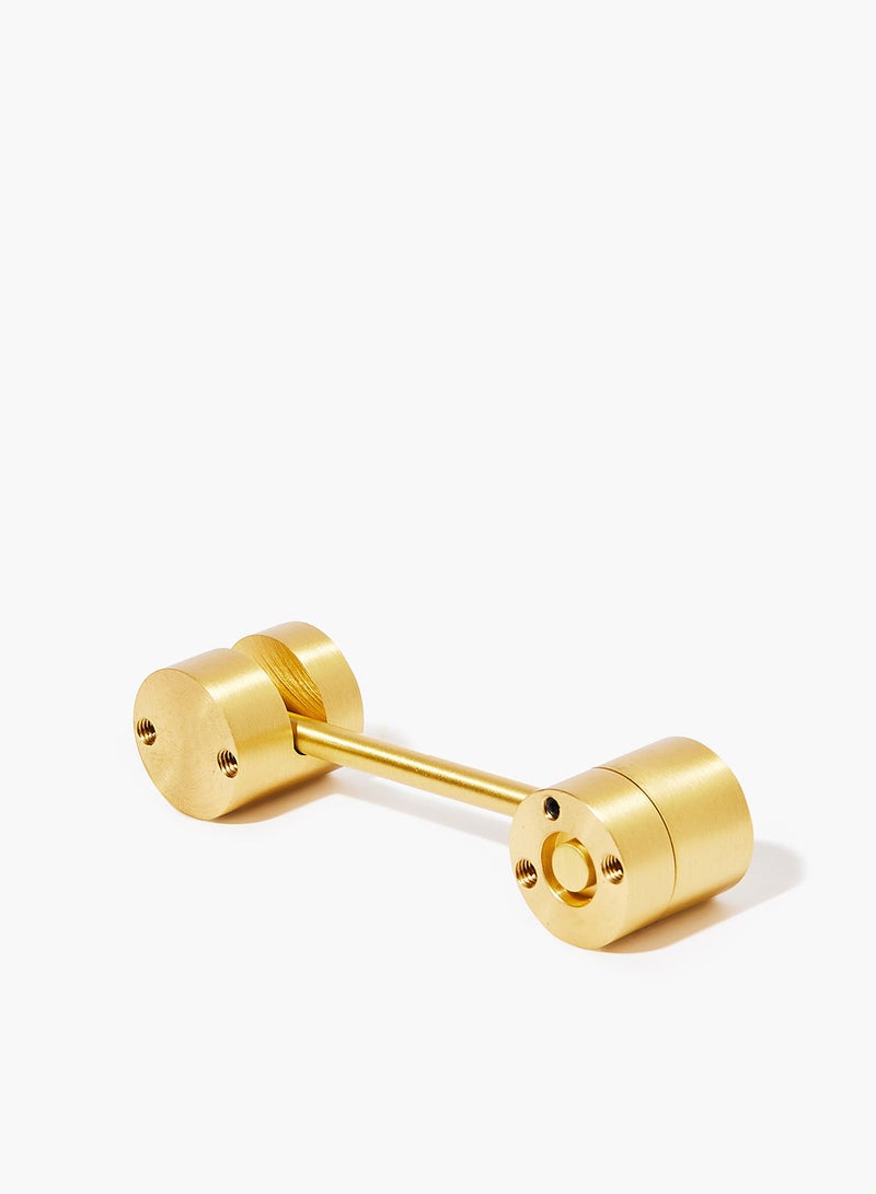 Amal - Nordic Style Cabinet Drawer Pulls Knob Latch White Shellfish/Brass 84 x 26 x 28mm - Image 1