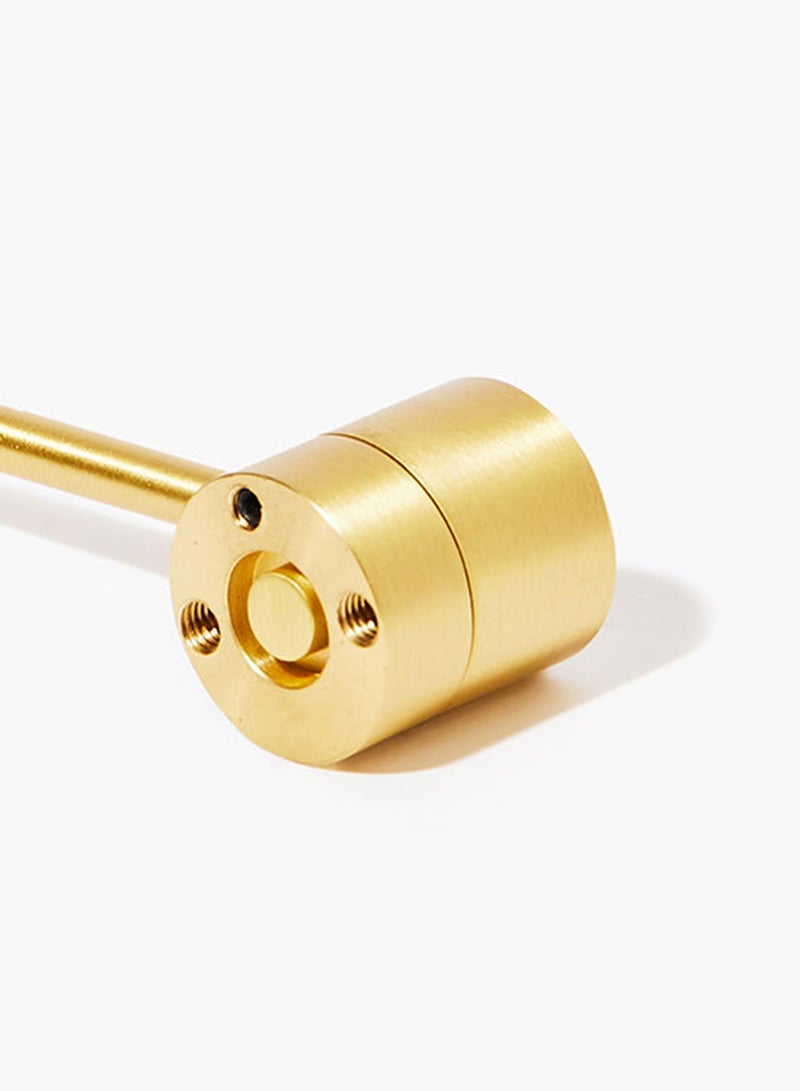 Amal - Nordic Style Cabinet Drawer Pulls Knob Latch White Shellfish/Brass 84 x 26 x 28mm - Image 1