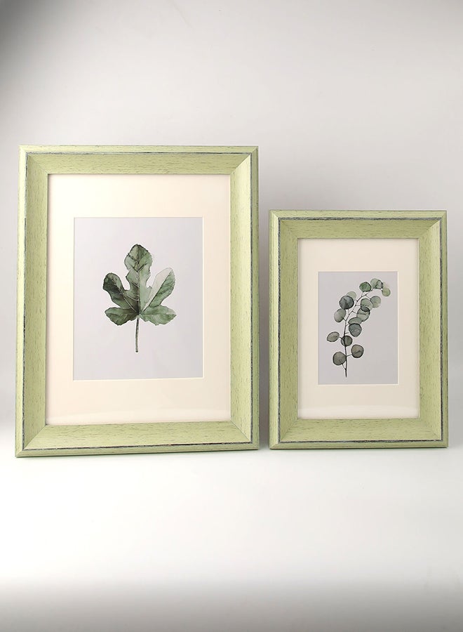 ebb & flow - Wall Frames With Outer Frame Green outer frame size: L67xH97xT3cm for photo size: 20x30inch - Image 1