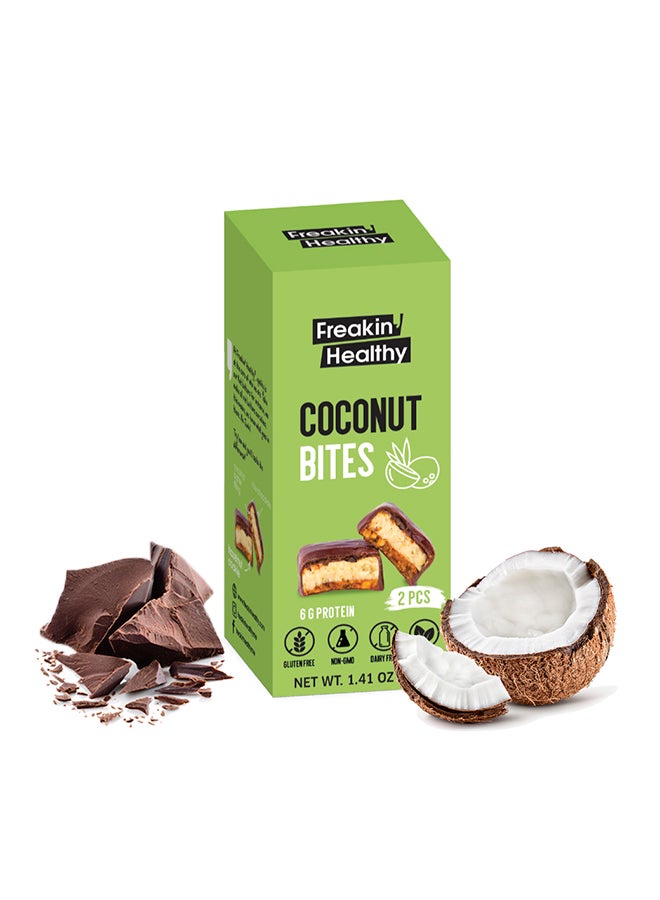 Freakin Healthy Chocolate Covered Coconut Bites 40grams - Image 1