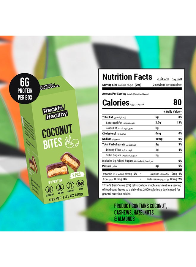 Freakin Healthy Chocolate Covered Coconut Bites 40grams - Image 4