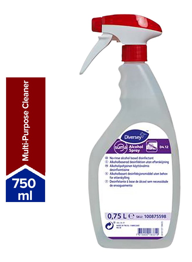 Diversey - Suma D4.12 Surface Disinfection Spray Clear 750ml - Image 1