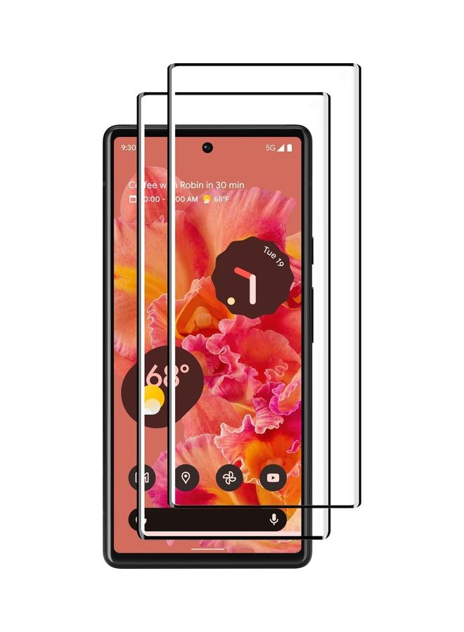 MARGOUN 2Pack for Google Pixel 6 Pro Screen Protector Anti-Scratch Curved Tempered Glass Clear HD Edge to Edge Full Coverage 9H Case Friendly Film 6.71 inch Clear - Image 1