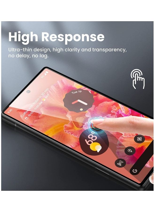 MARGOUN 2Pack for Google Pixel 6 Pro Screen Protector Anti-Scratch Curved Tempered Glass Clear HD Edge to Edge Full Coverage 9H Case Friendly Film 6.71 inch Clear - Image 5