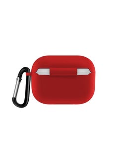 MARGOUN Silicone Case Cover For Apple AirPods Pro Red  - Image 2