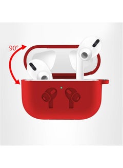 MARGOUN Silicone Case Cover For Apple AirPods Pro Red  - Image 4