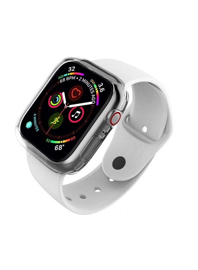 MARGOUN Slim TPU Bumper Protective Cover Case for Apple iWatch Series 7 41mm Clear - Image 4