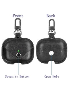 MARGOUN Leather Case Shockproof Cover With KeychainFor Apple AirPods 3 (3rd Generation) Black  - Image 2