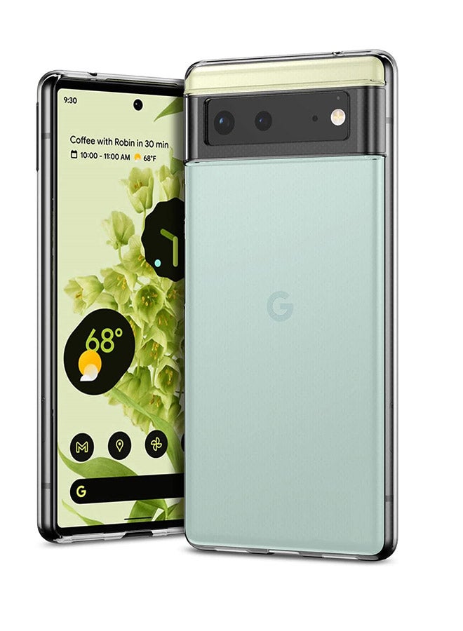 MARGOUN Shockproof Ultra Slim Transparent Soft TPU Case Cover For Google Pixel 6a Clear  - Image 2