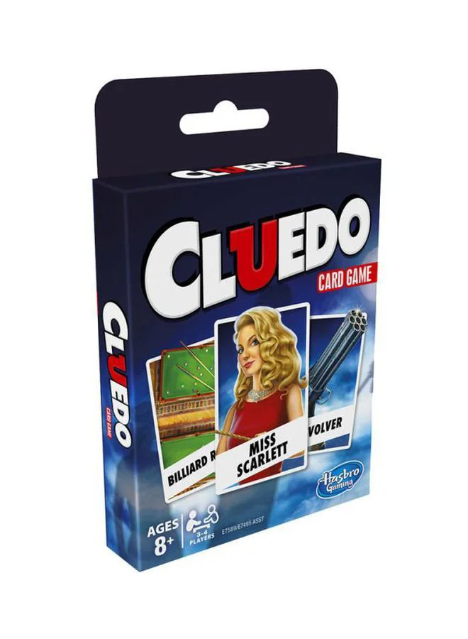 HASBRO - GAMING Cluedo Card Game – Fast-Paced Mystery Game for Kids with a Twist on Classic Gameplay, Travel Game, 3-4 Players, Ideal for Kids Ages 8+ 1.9x9.21x14.29cm