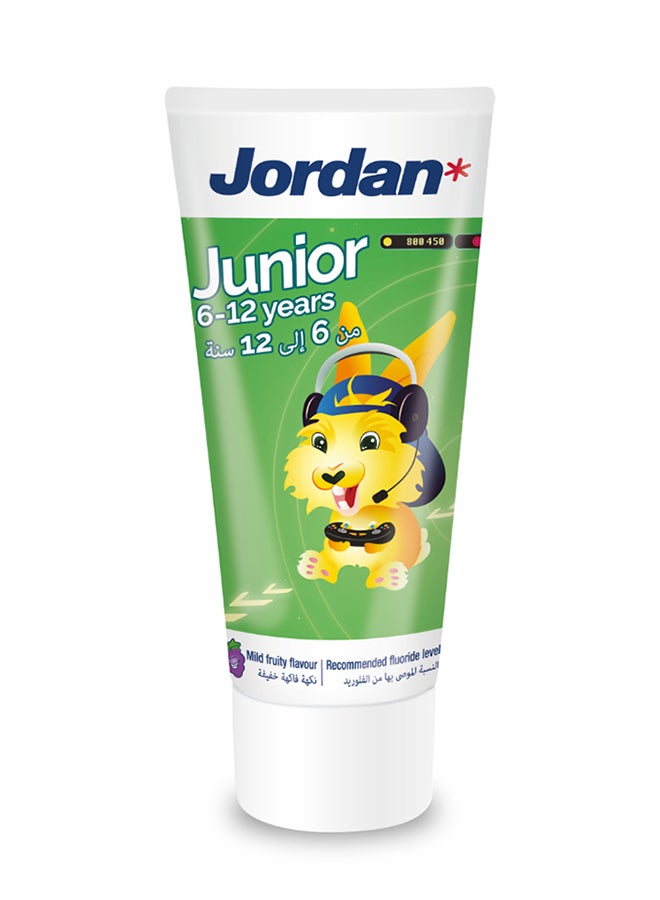Jordan Junior Toothpaste Mild Fruity Flavour - Image 1