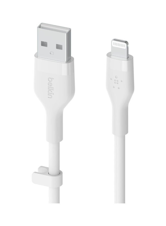 بيلكين كابل USB-A سيليكون مرن مع موصل Lightning، 1م - Image 2