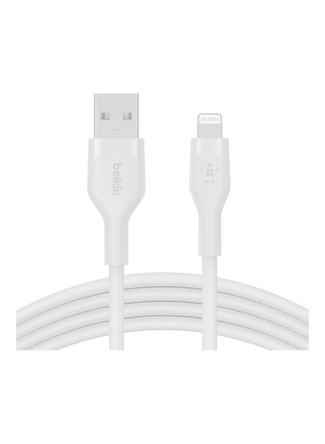 بيلكين كابل USB-A سيليكون مرن مع موصل Lightning، 1م - Image 3