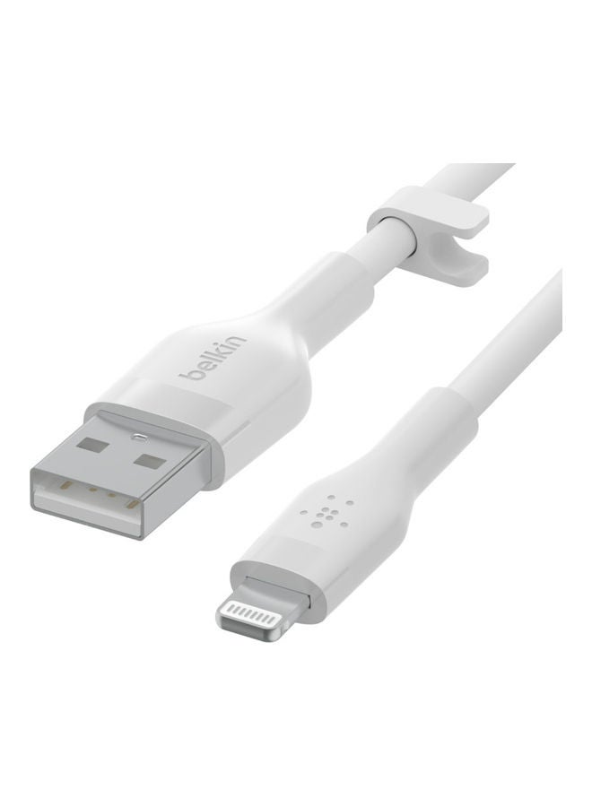 بيلكين كابل USB-A سيليكون مرن مع موصل Lightning، 1م - Image 4