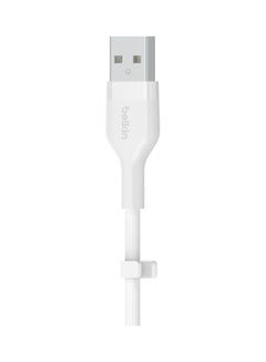 بيلكين Boost Charge Flex USB-A Silicone Cable With Lightning Connector, 1M White  - Image 5