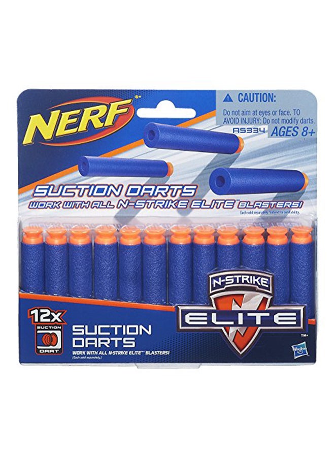 نيرف مجموعة سهام مزودة بأجزاء للتثبيت من 12 قطعة 3.2x15x20.8سم - Image 1