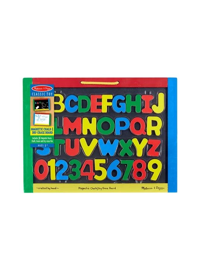Melissa & Doug Magnetic Chalkboard Dry - Erase Board 18.4x13.8x2.3cm  - Image 1