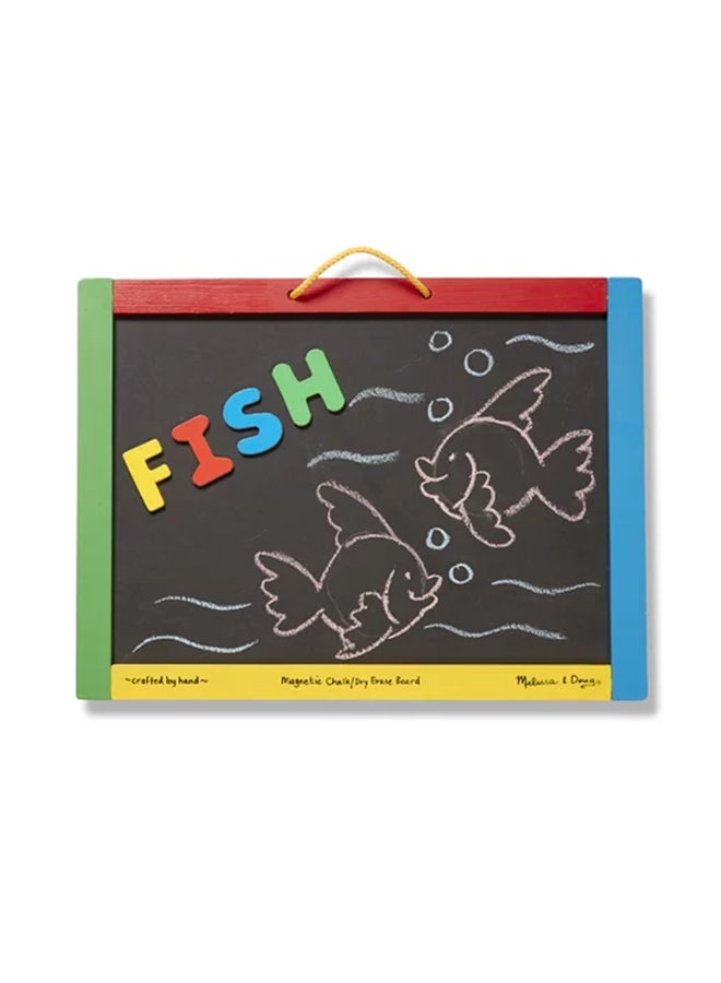 Melissa & Doug Magnetic Chalkboard Dry - Erase Board 18.4x13.8x2.3cm  - Image 3