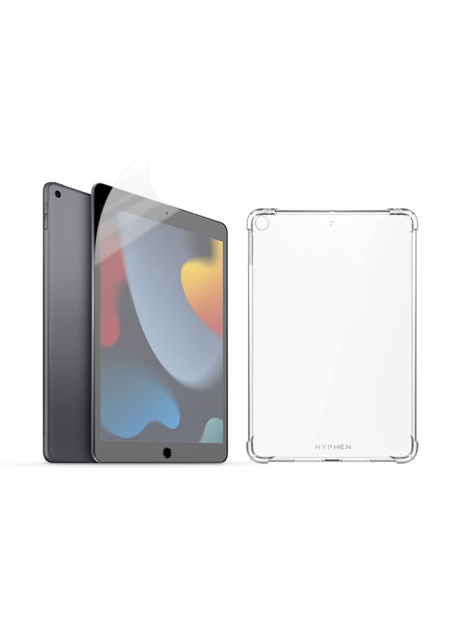 HYPHEN - SketchR Graphic Screen Protector + Drop Protection Case Bundle - iPad 10.2”- Anti -fingerprint-Anti- Glare-compatible ,matte texture clear - Image 1