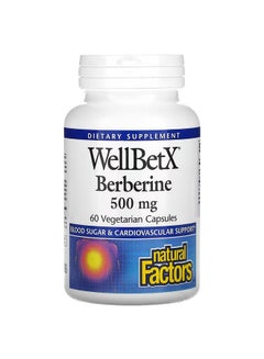 natural Factors WellBetX Berberine 60 Vegetarian Capsules  - Image 1