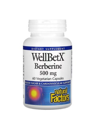 WellBetX Berberine 60 Vegetarian Capsules - v1660725505/N12393273A_1