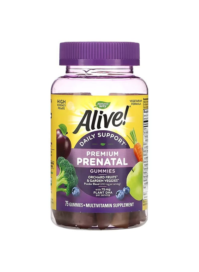 Nature's Way Alive! Prenatal Multivitamin Supplements - 75 Gummies  - Image 1