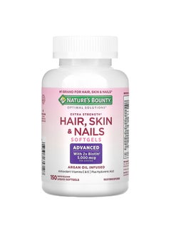 NATURE'S BOUNTY Extra Strength Hair, Skin And Nails Multivitamin Supplement - 150 Softgels  - Image 3