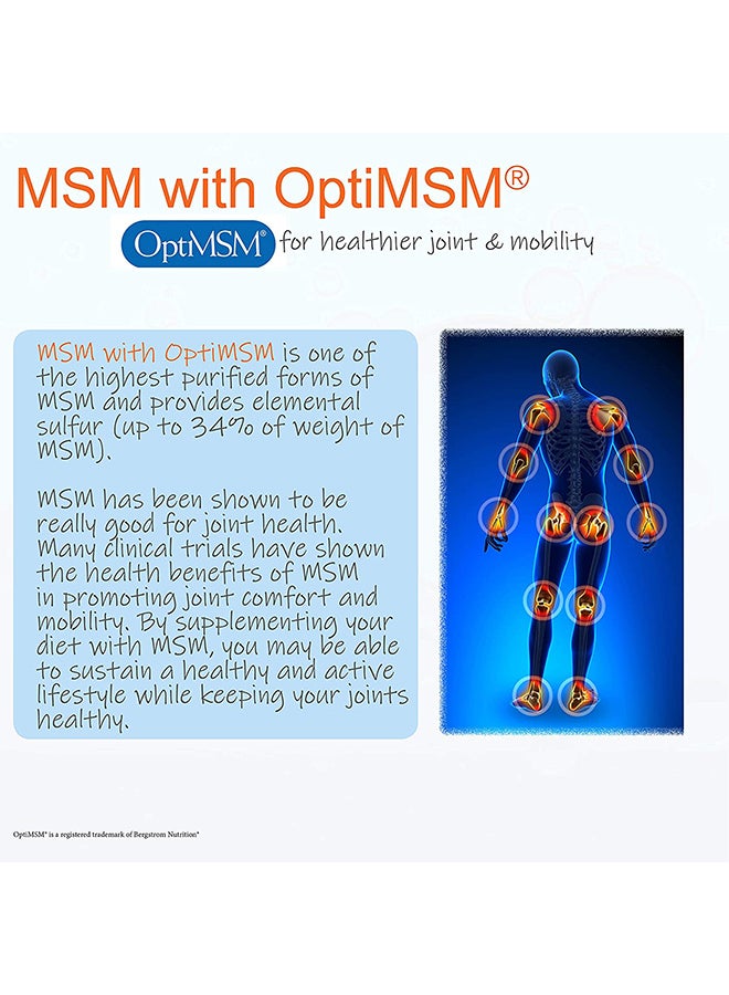 MSM With OptiMSM Diatery Supplement 1500 Mg - 120 Tablets - v1660725512/N32775560A_6