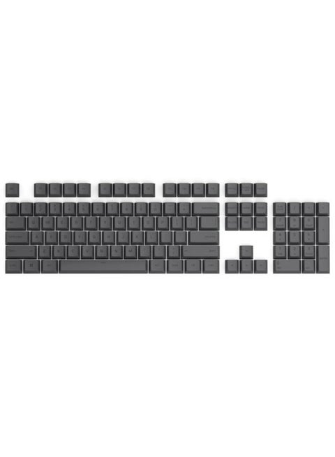 Gpbt Dye Sublimated Keycaps (Black) - Thick Pbt Plastic 114 Keycap Set For 100% Full Size, 85% 80% Tkl, 60% Compact, 75% Mechanical Keyboards