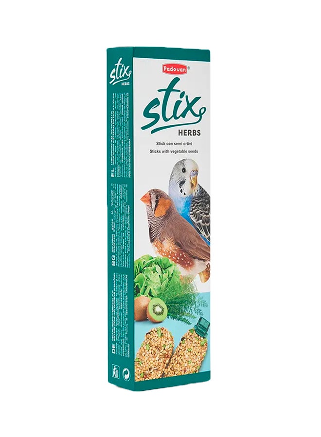 Padovan Stix Herbs Cocorite Complementary Feed For Budgies And Small Exotic Birds Multicolour 80grams - Image 3