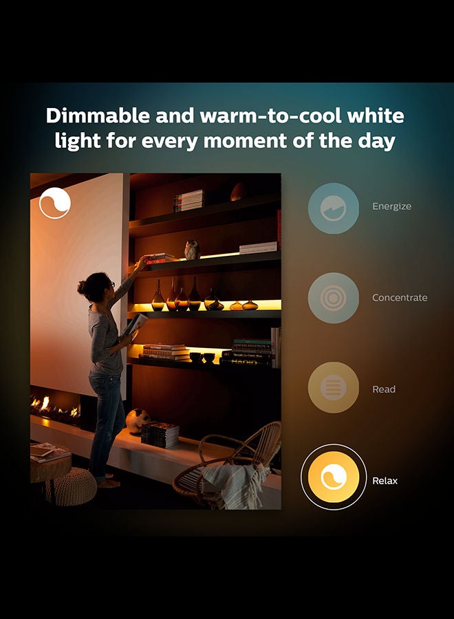 Philips - PHILIPS HUE UAE Lightstrip Plus extension V4 1 meter Blue/Green/Pink 1meter - Image 1