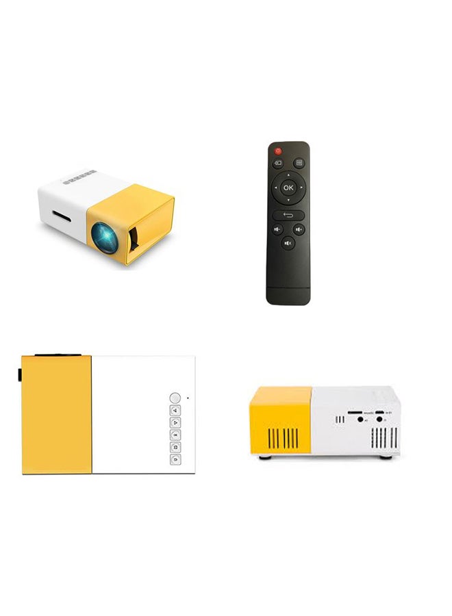 Unic Full HD LED Projector YG-300 White/Yellow/Black - Image 3