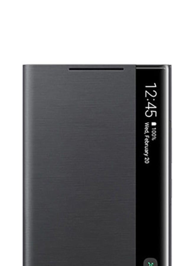 Samsung Galaxy Note-20 Ultra Clear View Flip Cover Mystic Black  - Image 3