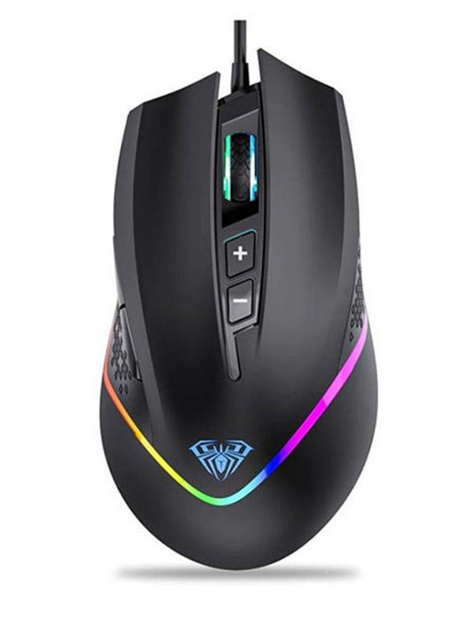 AULA - F805 Programmable Usb Gaming Mouse With Rainbow Backlight For Pc - Image 1