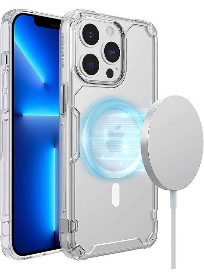 Nillkin - Nature TPU Pro Magnetic Case For Apple iPhone 13 Pro Max Clear White - Image 1