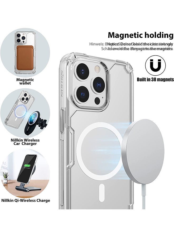 Nillkin - Nature TPU Pro Magnetic Case For Apple iPhone 13 Pro Max Clear White - Image 1
