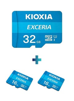 كيوكسيا حزمة EXCERIA - بطاقتي MicroSD بسعة 16 جيجابايت + بطاقة MicroSD واحدة  - Image 1