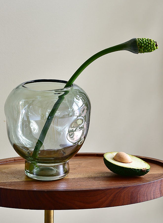 Switch Modern Handmade Glass Flower Vase Unique Luxury Quality Material For The Perfect Stylish Home BX-S9508 Green 23.5cm - Image 1