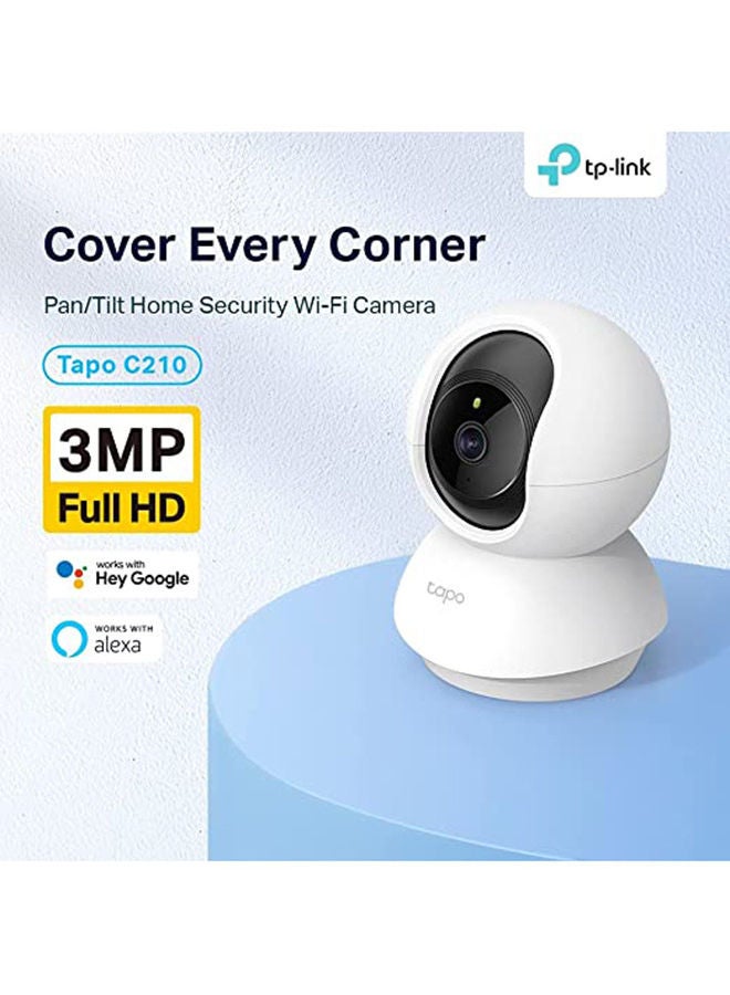 TP-LINK - Home Security Wi-Fi Camera Tapo C210 HD Video Motion Detection A - Image 1