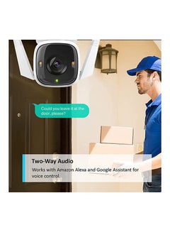 TP-LINK Tapo 2K High Definition Outdoor Security Camera Weatherproof, Colour Night Vision, Works With Alexa And Google Home  - Image 5