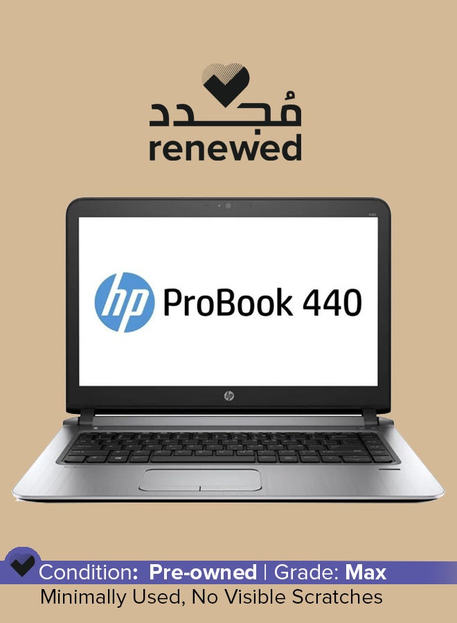 HP Renewed - Probook 440 G3 (2016) Laptop With 14.1-Inch Display, Intel Core i3 Processor/6th Gen/8GB RAM/256GB SSD/Intel HD Graphics English Black - Image 1