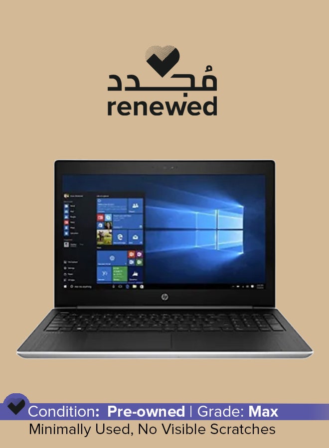 HP Renewed - Probook 450 G5 Laptop With 15.6-Inch Display,Intel Core i5 Processor/7th Gen/8GB RAM/256GB SSD/Intel HD Graphics/Windows 11 English Silver - Image 1