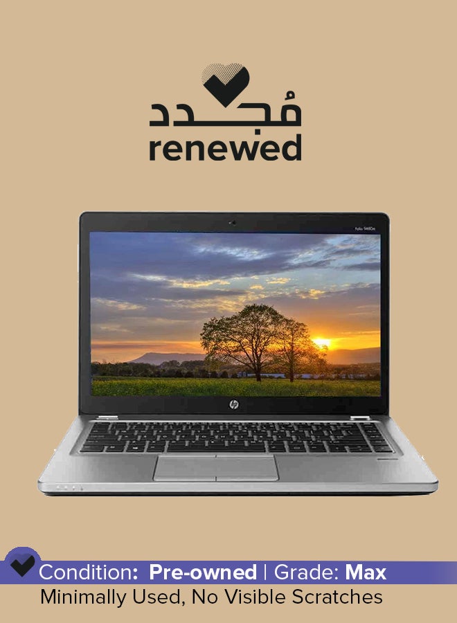 HP Renewed - Elitebook 9480 (2016) Laptop With 14-Inch Display, Intel Core i5 Processor/4th Gen/8GB RAM/256GB SSD/Intel HD Graphics English Silver - Image 1
