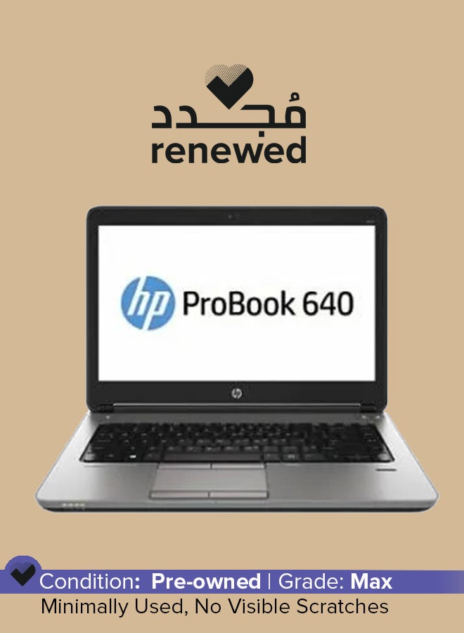 HP Renewed - Probook 640 G1 (2014) Laptop With 14-Inch Display, Intel Core i5 Processor/4th Gen/8GB RAM/256GB SSD/Intel HD Graphics English Black - Image 1